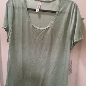 Lularoe Classic 2XL mint on mint fine line ptn
